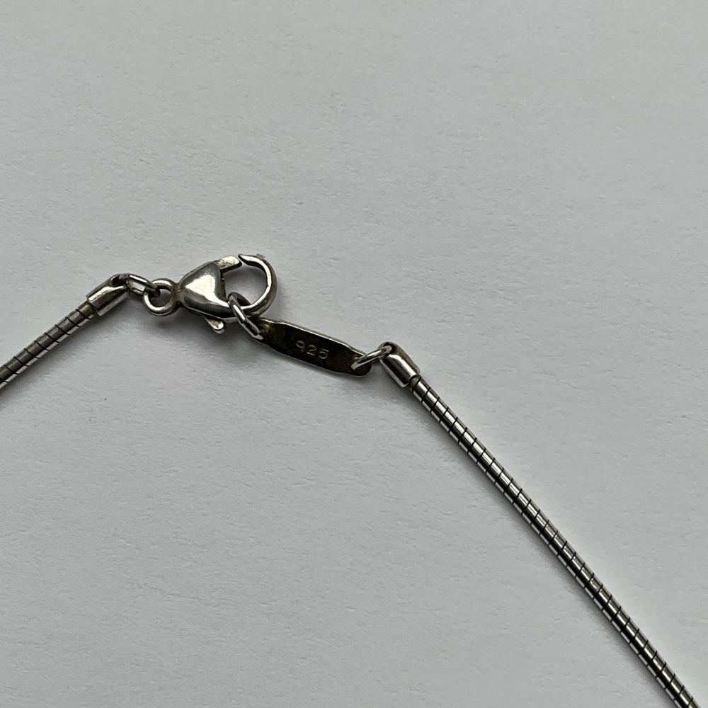 Tiffany & Co. Silver Open Cross Square Silver Necklace - Picture 4 of 5